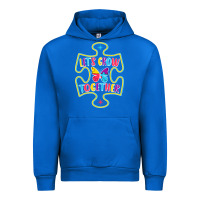 Cobalt Let s Grow Together Urban Hoodie - CowhideDigitalArt