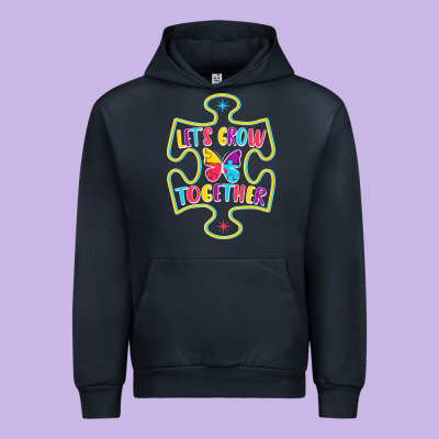 Let S Grow Together Urban Hoodie Designed By Cowhidedigitalart