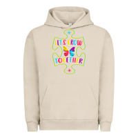 Pigment French Oak Let s Grow Together Urban Hoodie - CowhideDigitalArt