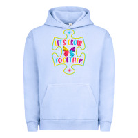 Pigment Grape Ice Let s Grow Together Urban Hoodie - CowhideDigitalArt