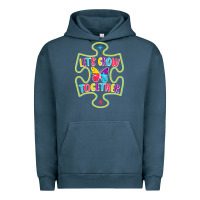 Pigment Midnight Navy Let s Grow Together Urban Hoodie - CowhideDigitalArt