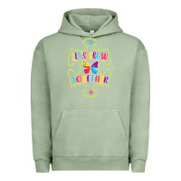 Pigment Oil Green Let s Grow Together Urban Hoodie - CowhideDigitalArt