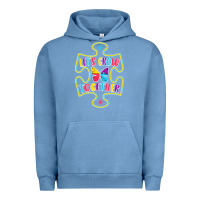 Pigment Pebble Blue Let s Grow Together Urban Hoodie - CowhideDigitalArt
