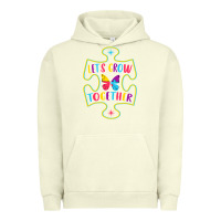 Pigment Pistachio Let s Grow Together Urban Hoodie - CowhideDigitalArt