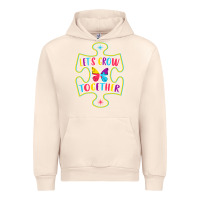 Sandshell Let s Grow Together Urban Hoodie - CowhideDigitalArt