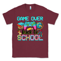 Burgundy game over back to school Classic Tee - NancyCooperArtShop