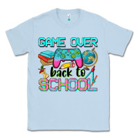 Dusty Blue game over back to school Classic Tee - NancyCooperArtShop