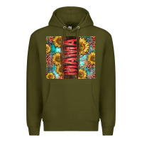 Army Green Mama Sunflower Premium Hoodie - CowGirlArtShop