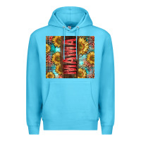 Ocean Blue Mama Sunflower Premium Hoodie - CowGirlArtShop