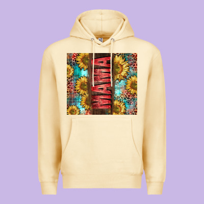 Mama Sunflower Premium Hoodie Designed By Cowgirlartshop