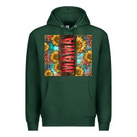 Sports Green Mama Sunflower Premium Hoodie - CowGirlArtShop