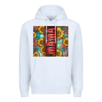 White Mama Sunflower Premium Hoodie - CowGirlArtShop