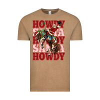 Vintage Coffee howdy santa cowboy christmas Vintage Tee - MaliasSmallBusiness