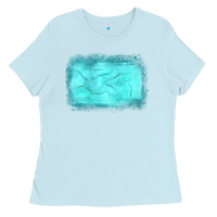 Baby Blue gemstone background Ladies Tee - JahusDesignShop