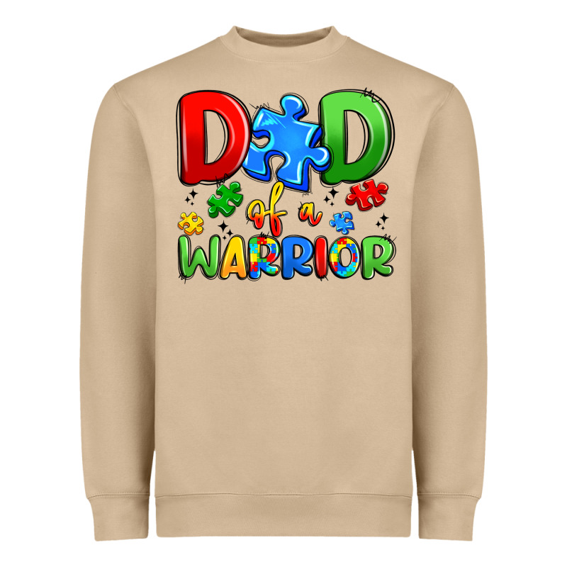Dad Of A Warrior Heavyweight Sweatshirt by Artiststas | Teevron