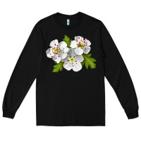 Black Hawthorn Flower Long Sleeve Tee - LillyAllenDesigns