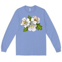 Colony Blue Hawthorn Flower Long Sleeve Tee - LillyAllenDesigns