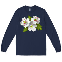 Navy Hawthorn Flower Long Sleeve Tee - LillyAllenDesigns
