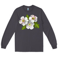 Smoke Hawthorn Flower Long Sleeve Tee - LillyAllenDesigns