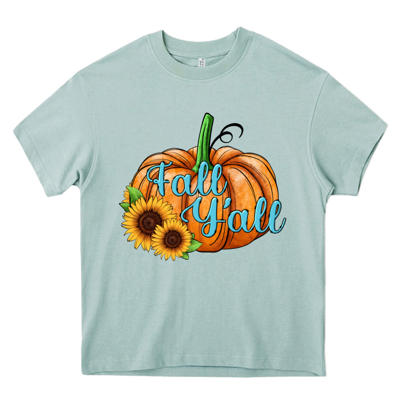 Fall Y'all Pumpkin Heavy Core Tee by JahusDesignShop | Teevron