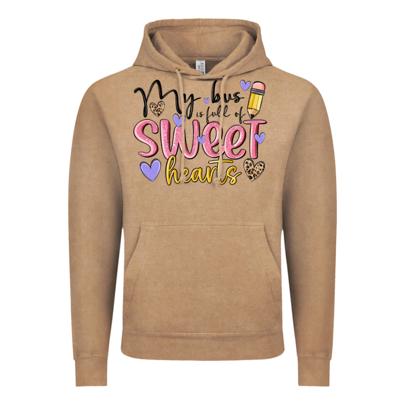 My Bus Full Of Sweet Hearts Vintage Hoodie by MaliasSmallBusiness | Teevron
