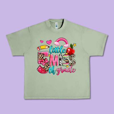 Little Miss Fifth Grade Urban Heavy Tee Designed By Nancycooperartshop
