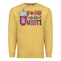 Antique Gold v is for valentine venti coffee cup Premium Sweatshirt - OliviaCreatesArt