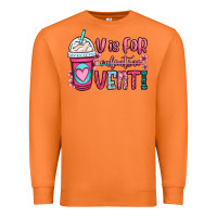 Carrot v is for valentine venti coffee cup Premium Sweatshirt - OliviaCreatesArt