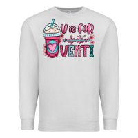 Dove Grey v is for valentine venti coffee cup Premium Sweatshirt - OliviaCreatesArt