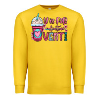Lemon v is for valentine venti coffee cup Premium Sweatshirt - OliviaCreatesArt