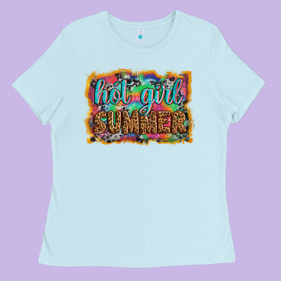 Hot Girl Summer Ladies Tee Designed By Artiststas
