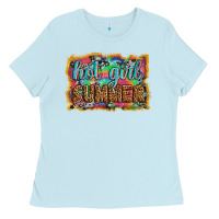 Baby Blue hot girl summer Ladies Tee - Artiststas