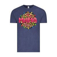 Vintage Denim mama christmas lights Vintage Tee - MaliasSmallBusiness