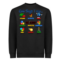 Black god says i am autism Heavyweight Sweatshirt - Artiststas