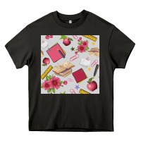 Asphalt back to school  seamless pattern Heavy Core Tee - BundleAndBundleShop