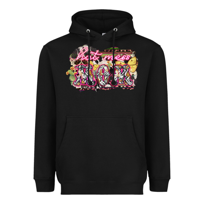 Hot Mess Mom Mother's Day Heavyweight Hoodie by HowdyJamesFarm | Teevron