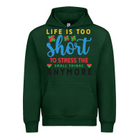 Forest Green life is too to stress the small things anymo Urban Hoodie - CowhideDigitalArt