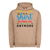 Pigment Burro life is too to stress the small things anymo Urban Hoodie - CowhideDigitalArt