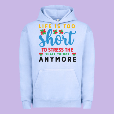 Life Is Too To Stress The Small Things Anymo Urban Hoodie Designed By Cowhidedigitalart
