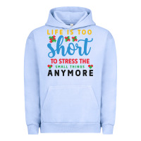 Pigment Grape Ice life is too to stress the small things anymo Urban Hoodie - CowhideDigitalArt