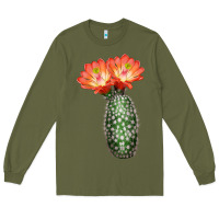 Army Green King Cup Cactus Long Sleeve Tee - LillyAllenDesigns