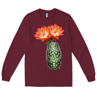 Burgundy King Cup Cactus Long Sleeve Tee - LillyAllenDesigns