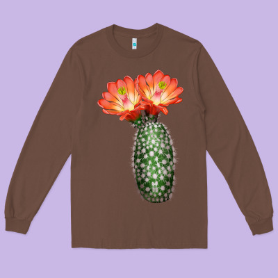 King Cup Cactus Long Sleeve Tee Designed By Lillyallendesigns