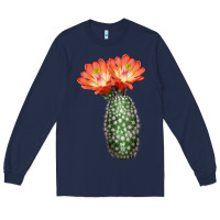 Navy King Cup Cactus Long Sleeve Tee - LillyAllenDesigns
