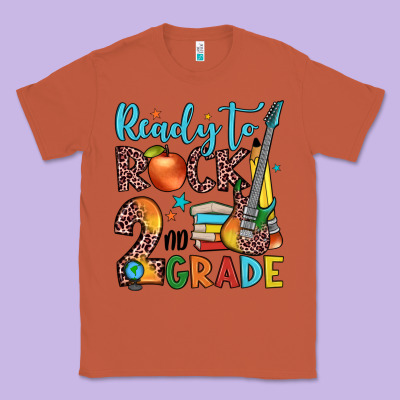 Ready To Rock 2nd Grade Classic Tee Designed By Jahusdesignshop