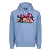 Colony Blue Blessed memaw Mother's Day Premium Hoodie - CowGirlArtShop