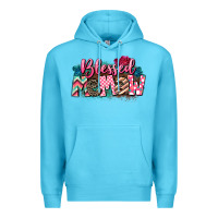 Ocean Blue Blessed memaw Mother's Day Premium Hoodie - CowGirlArtShop