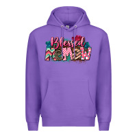 Purple Blessed memaw Mother's Day Premium Hoodie - CowGirlArtShop