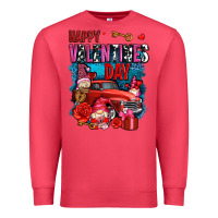 Cardinal happy valentines day with gnomes and truck olivia Premium Sweatshirt - OliviaCreatesArt