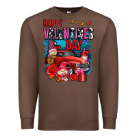 Chestnut happy valentines day with gnomes and truck olivia Premium Sweatshirt - OliviaCreatesArt